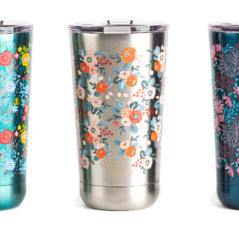 The Pioneer Woman 18oz Stainless Steel Floral Tumblers Set!