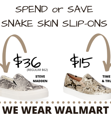 Spend or Save? Snake Skin Slip-On Shoes!