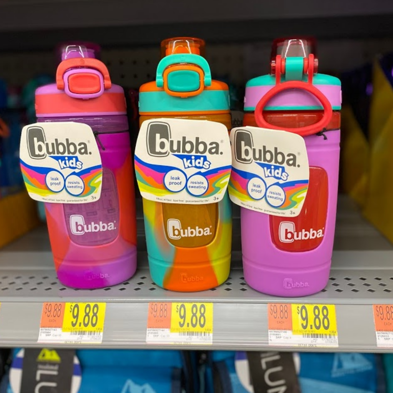 Bubba Kids Flo BPA-free with Silicone Sleeve Wide Mouth Water Bottles!