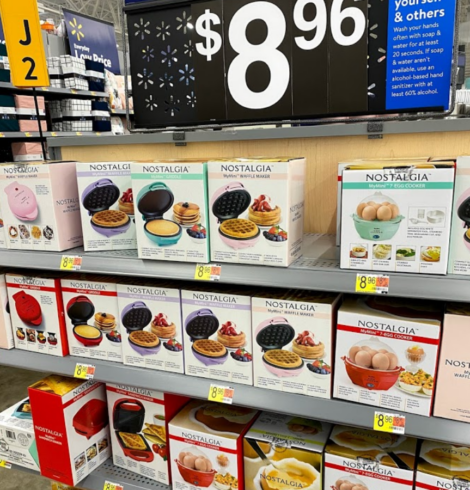 Walmart has $9 Mini Waffle Makers, Griddles and Egg Cookers!