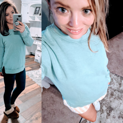 I love this $11 sweatshirt from Walmart!